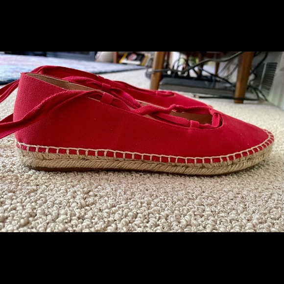 Red Espadrille Flats - Picture 3 of 5